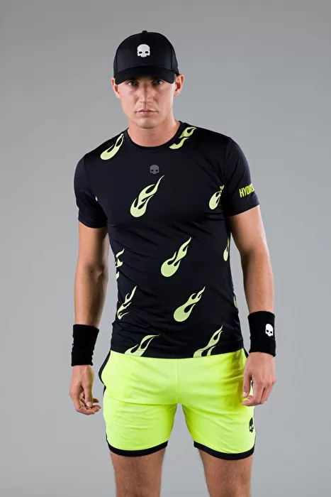 T-shirt flames ner/yellow