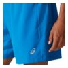 Short running 7 icon blue