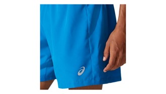 Short running 7 icon blue