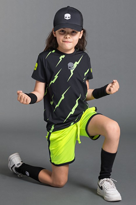 T-shirt jr thunder nero/giallo