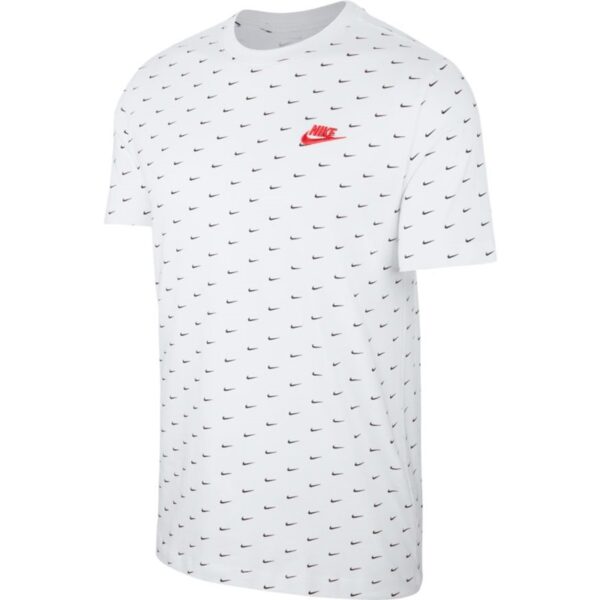 T-shirt con infiniti swoosh bianca