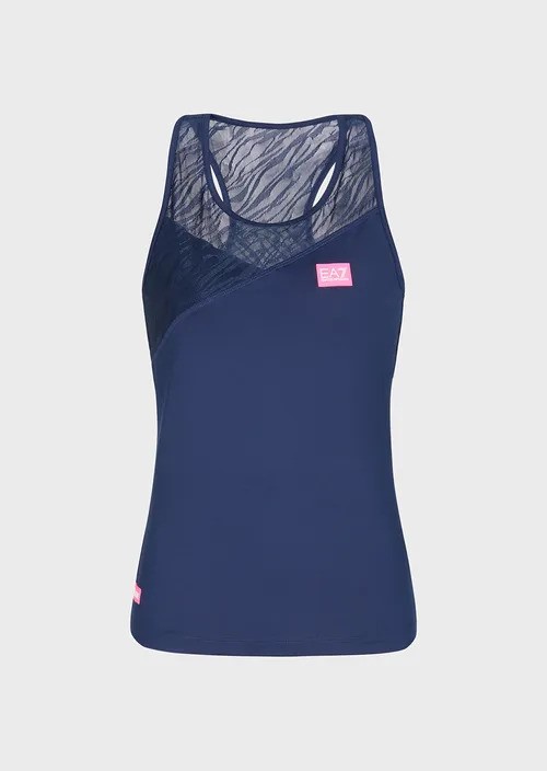 Canotta jersey blu