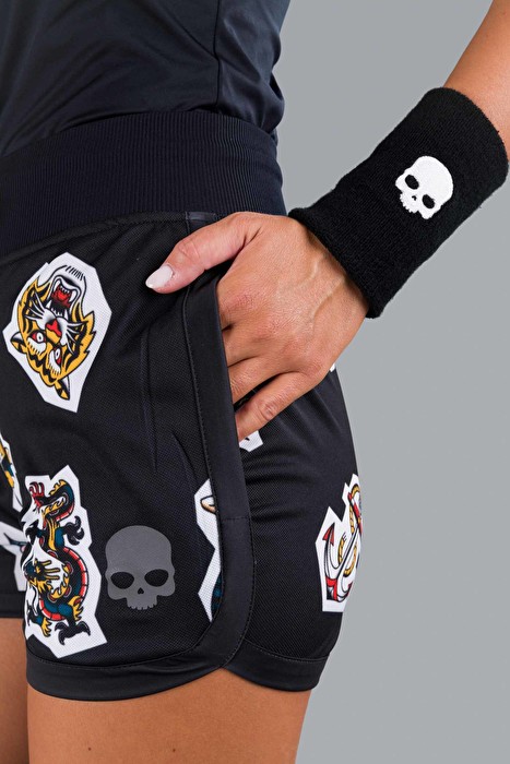 Shorts w tatoo black