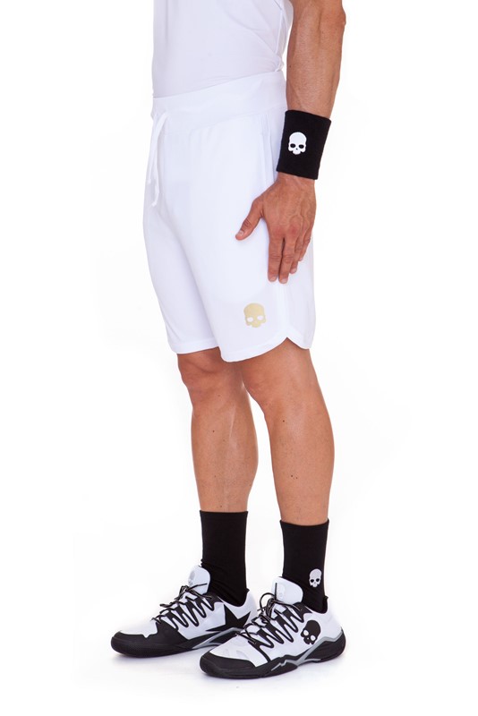 Short reflex bianco/gold