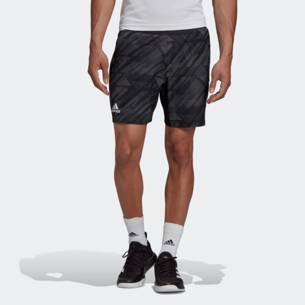 7D6C248ECE36827E84C44329B0A289AA_ Short stampato ergo nero