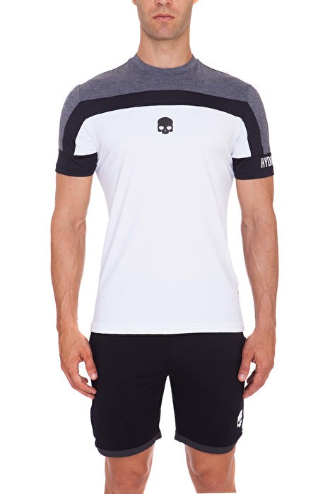 T-shirt skull antr/melange/whi