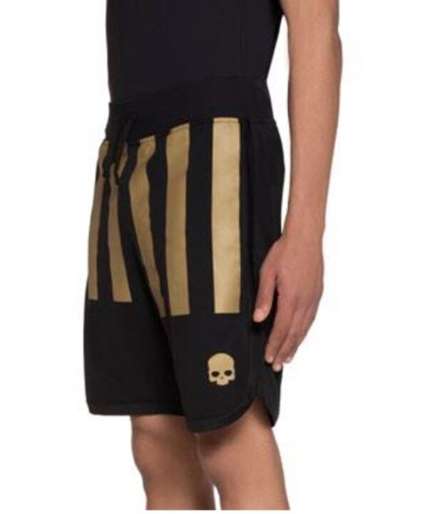 Short us open stripes black/gold