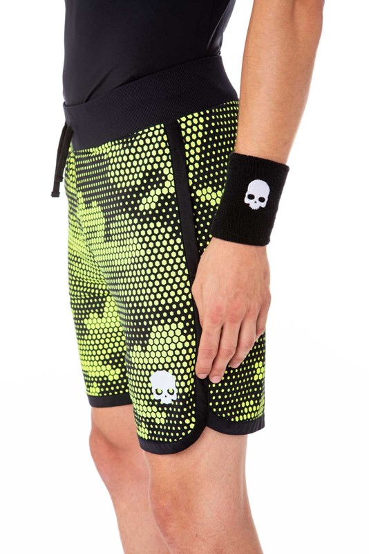 Shorts tech camo fluo yellow/blk
