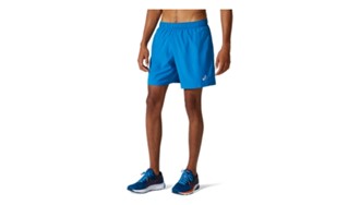 Short running 7 icon blue