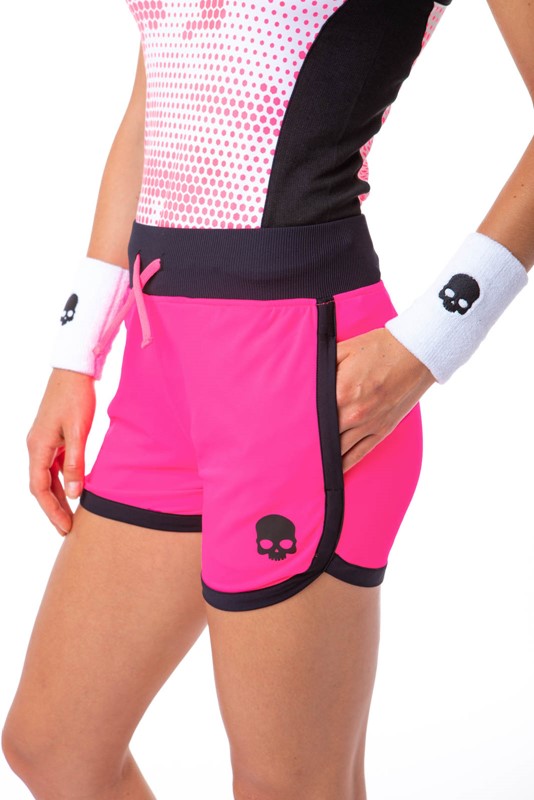 Short w fuchsia flw nero