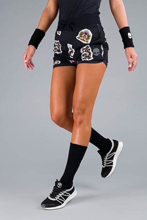 Shorts w tatoo black