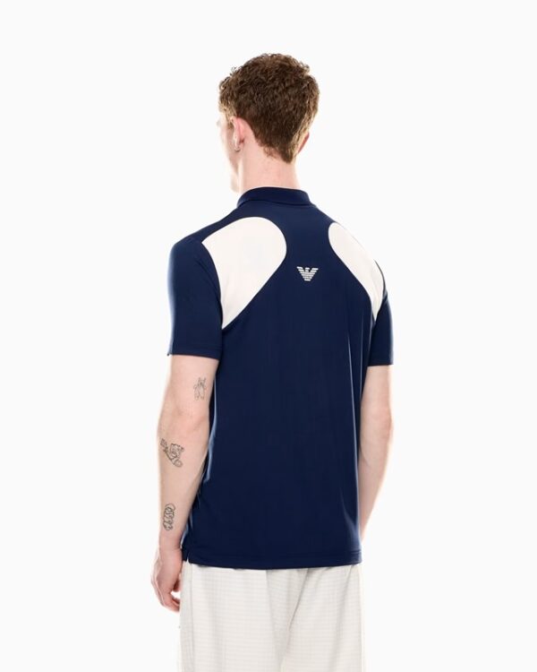 Polo tennis pro  bicolore blu
