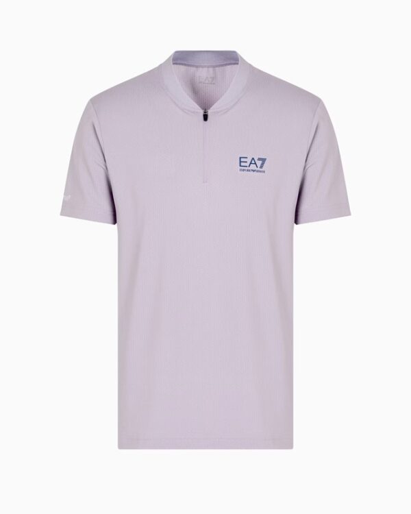 Polo serafino tennis lavanda