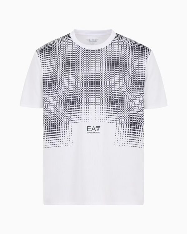 T-shirt girocollo pro fancy bnc/blu