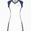 Abito freestyle bicolor bianco