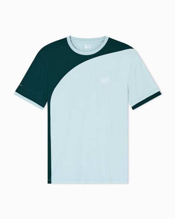 T-shirt girocollo azz/vrd
