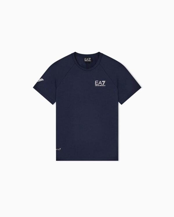 T-shirt tennis boy pro blu