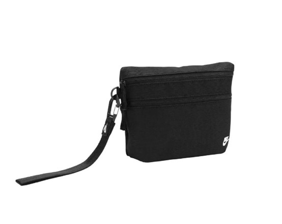 Piccola borsa nera con bracciale