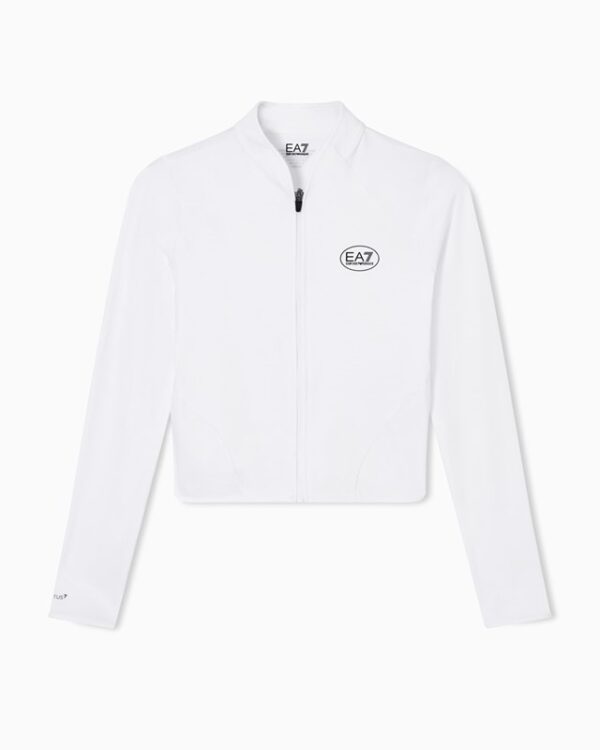 Giacca c/zip bianca